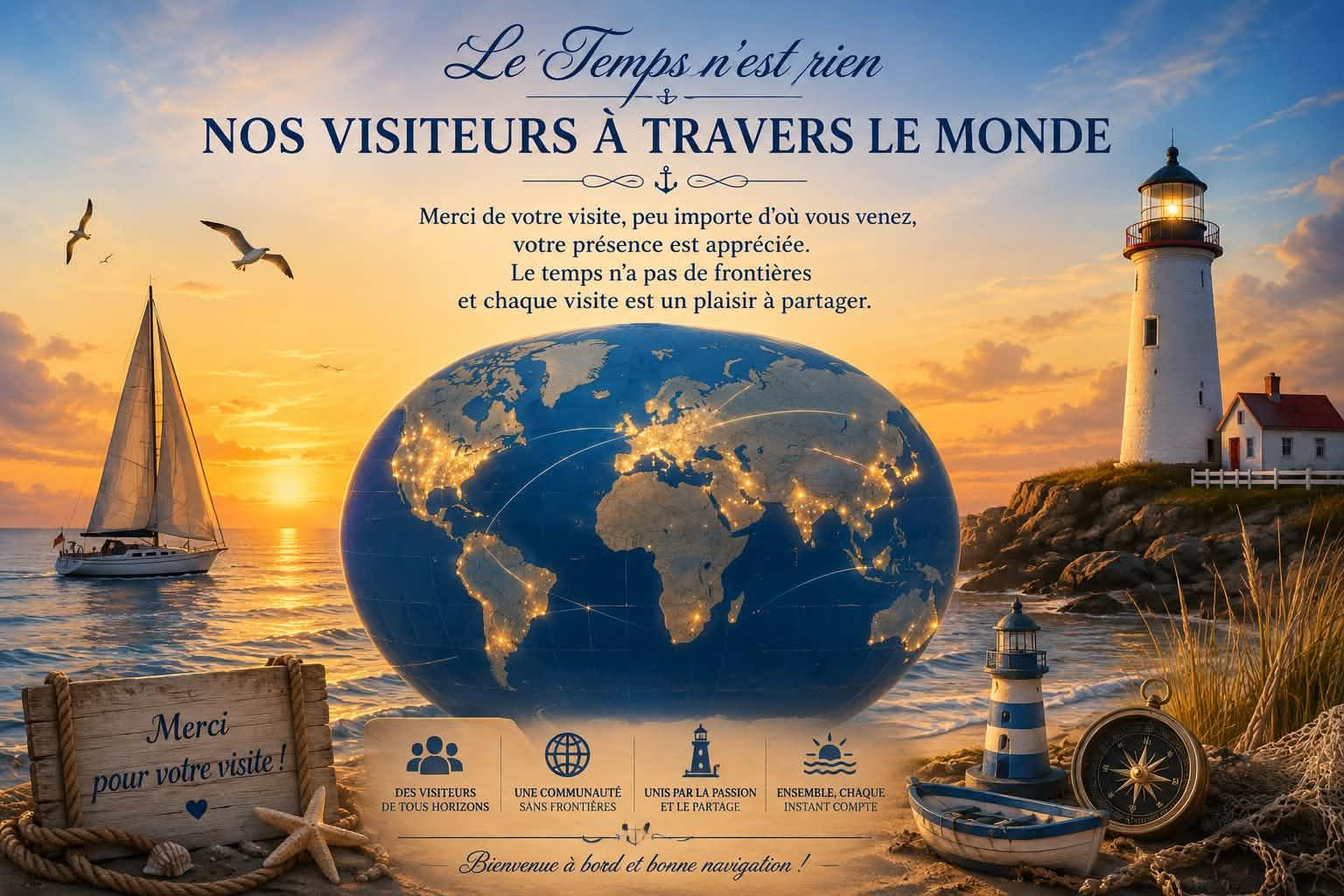 Nos visiteurs à travers le monde