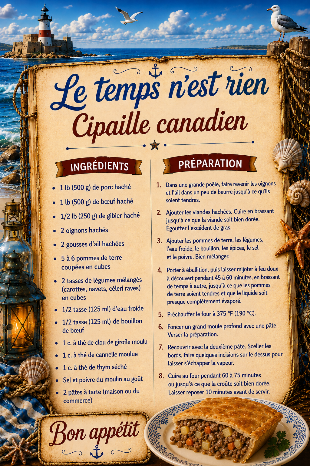 Cipaille canadien