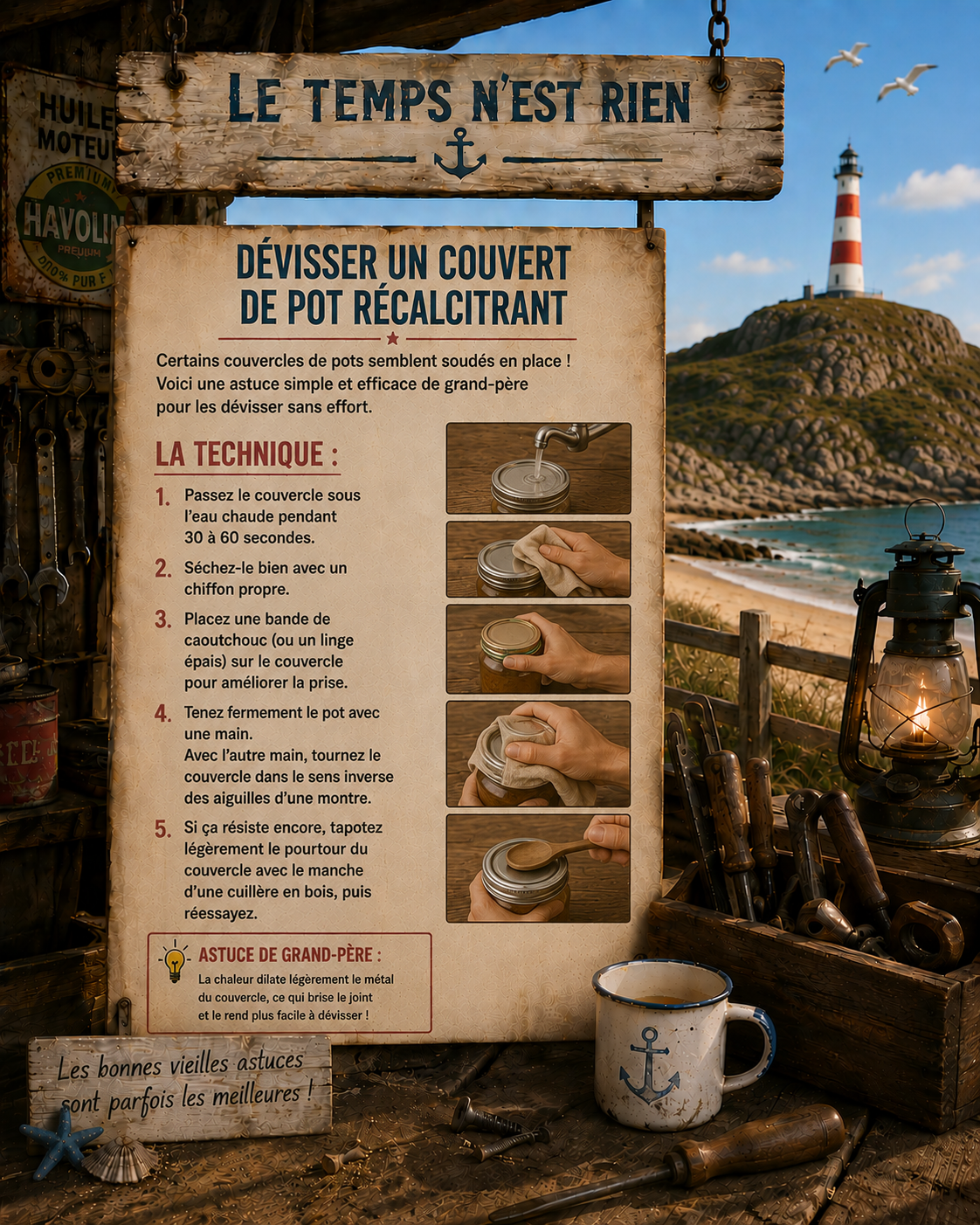 Devisser un couvert de pot recalcitrant