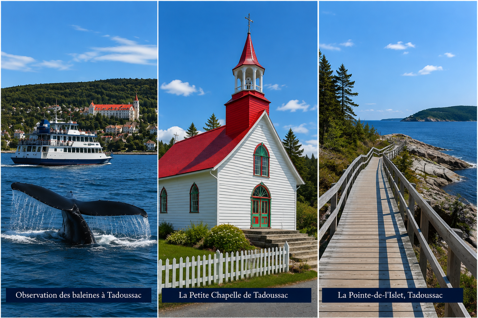 Montage photos tadoussac