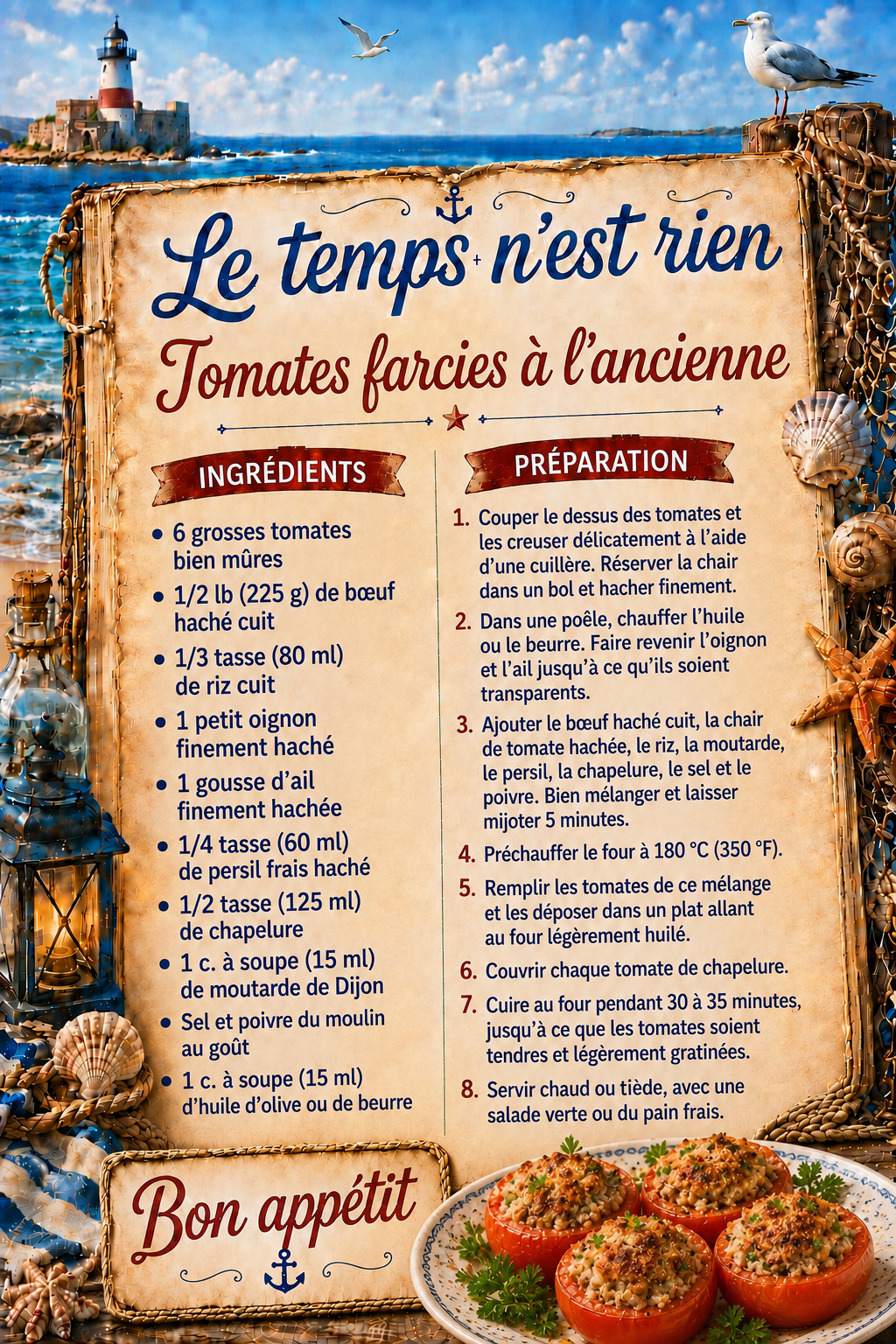 Recette tomates farcies a l ancienne