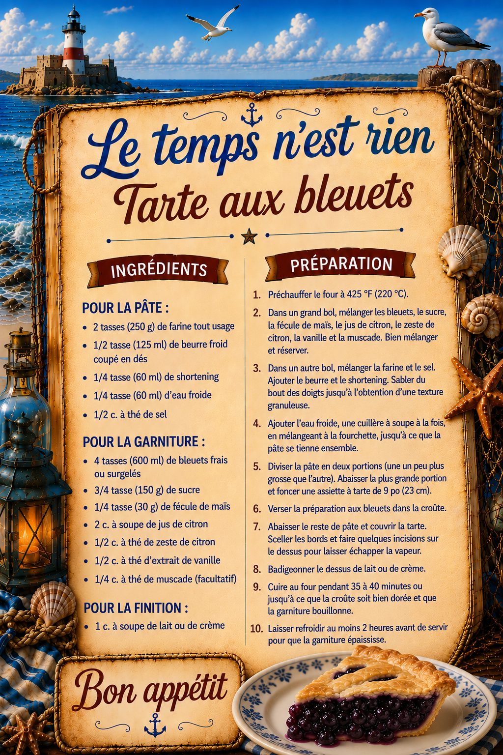 Tarte aux bleuets
