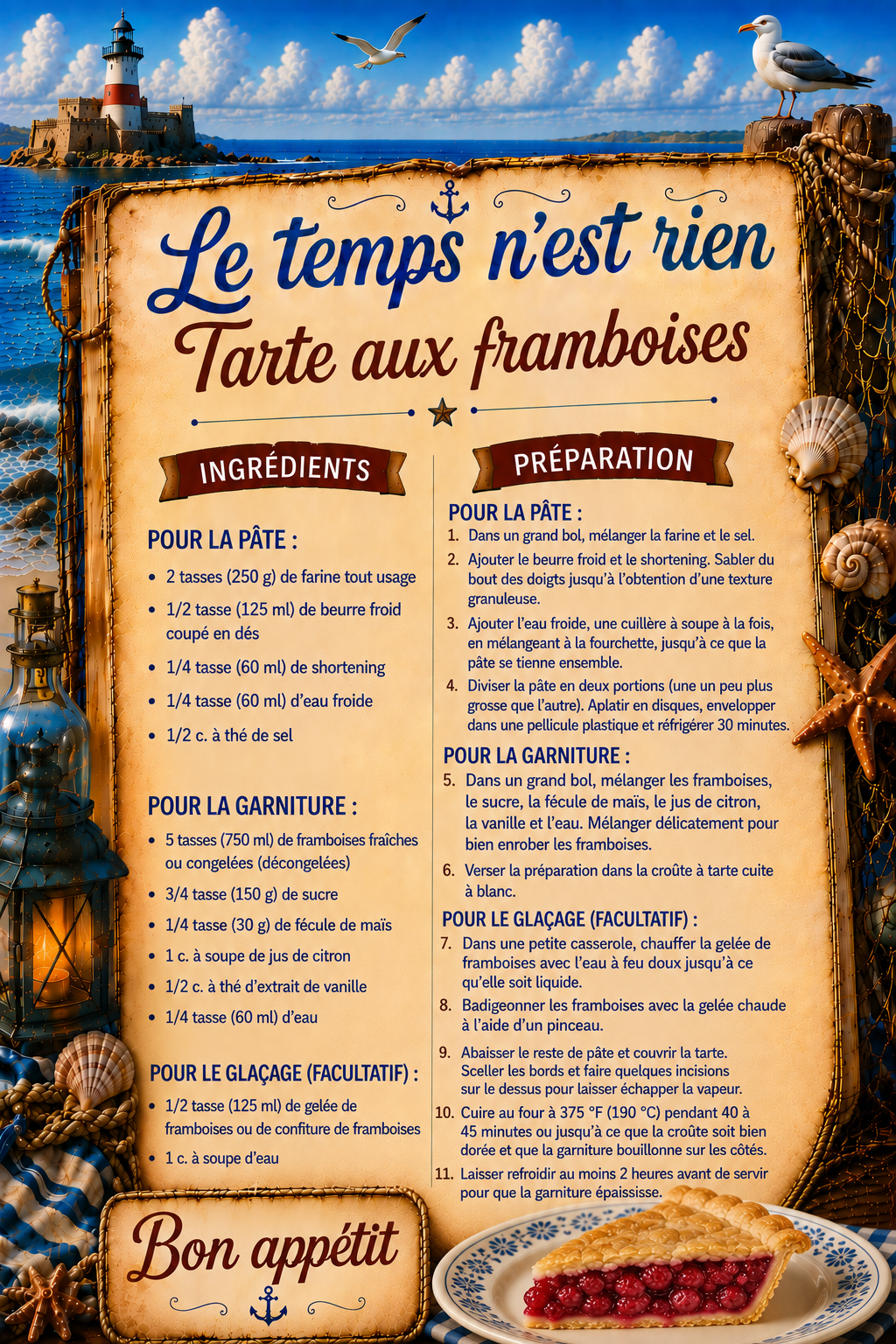 Tarte aux framboises